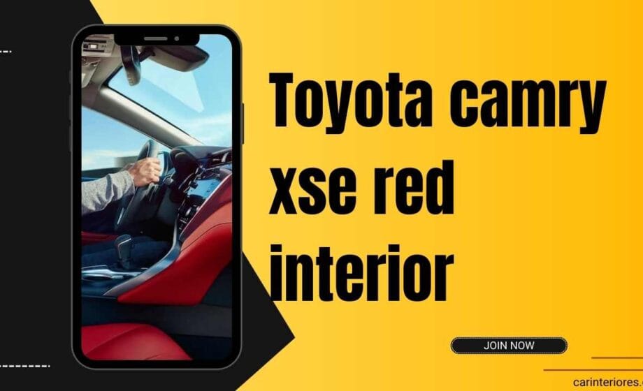 toyota camry xse red interior