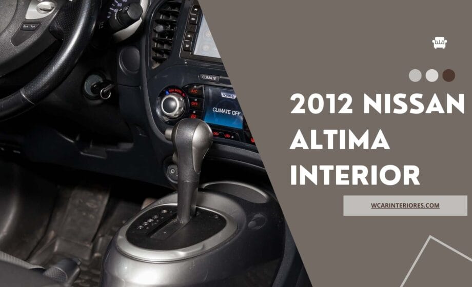 2012 nissan altima interior